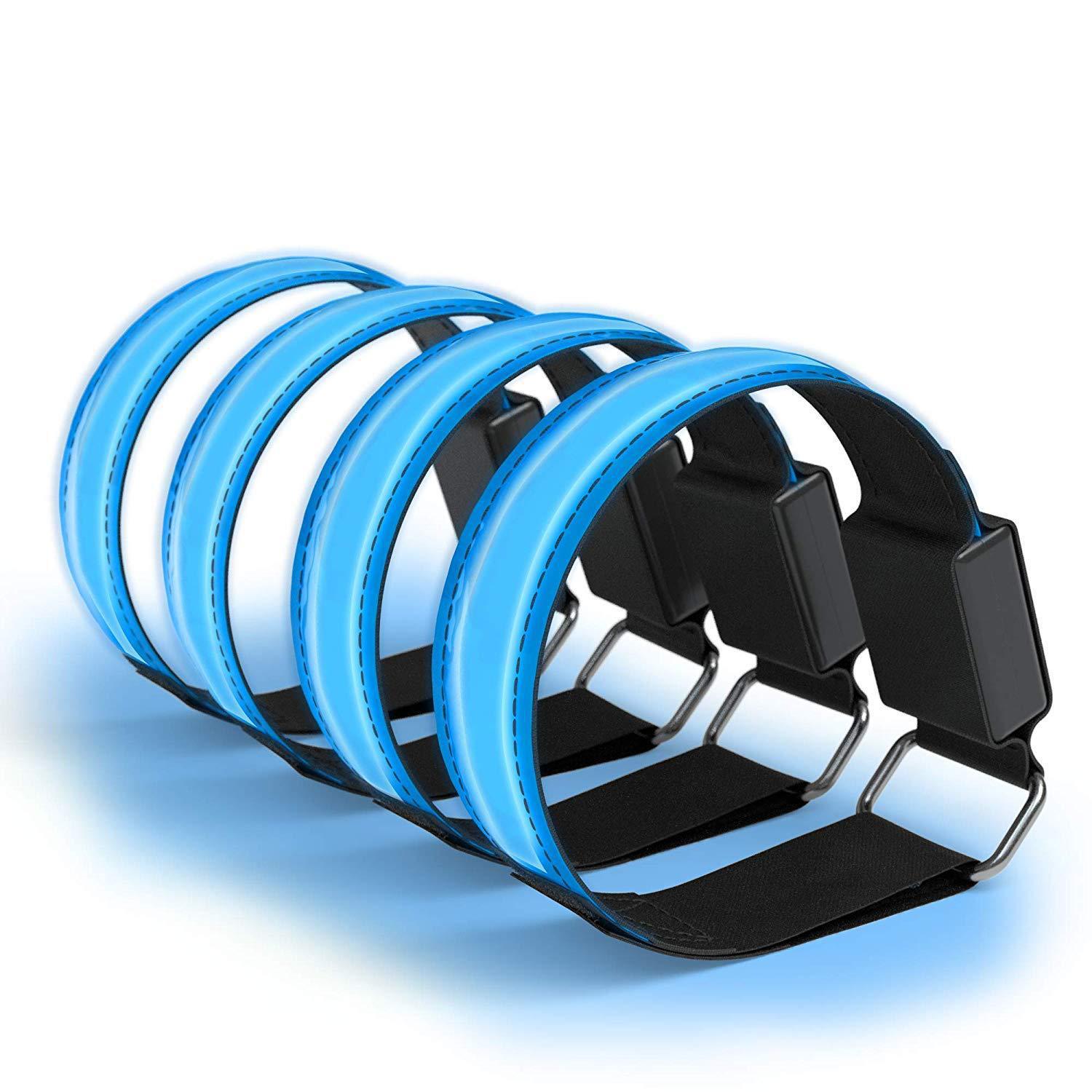 Charging LED Luminous Arm Band Led Reflective Bracelet Luminous Amazon/Outdoor Sports Cross-Border Products with Night Running