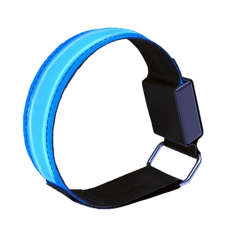 Charging LED Luminous Arm Band Led Reflective Bracelet Luminous Amazon/Outdoor Sports Cross-Border Products with Night Running