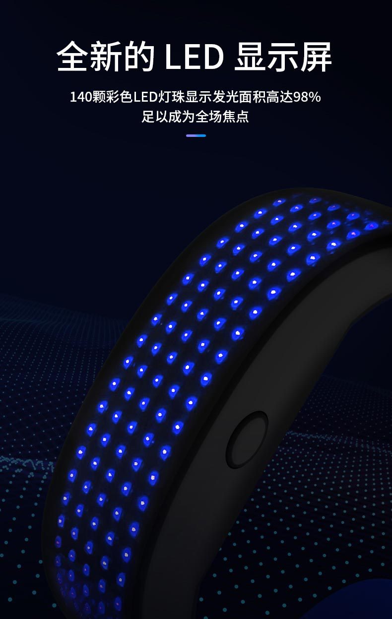Factory Direct Sales Cross-Border Led Bracelet Nightclub Bar Party Cheering Props Text Moving Picture Luminous Display Bracelet Factory Direct Sales Cross-Border Led Bracelet Nightclub Bar Party Cheering Props Text Moving Picture Luminous Display Bracelet