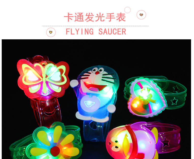 Flash Wristband Luminous Cartoon Bracelet Luminous Watch Band Cartoon Bracelet Flash Toy Factory Wholesale