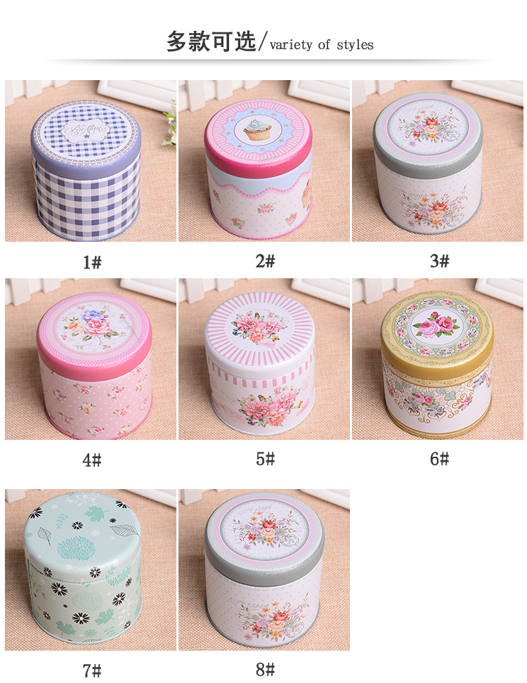 Hot circular tin box tin chocolate packaging box cartoon candy box can be customized pattern Hot circular tin box tin chocolate packaging box cartoon candy box can be customized pattern