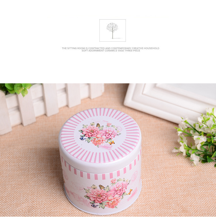 Hot circular tin box tin chocolate packaging box cartoon candy box can be customized pattern Hot circular tin box tin chocolate packaging box cartoon candy box can be customized pattern