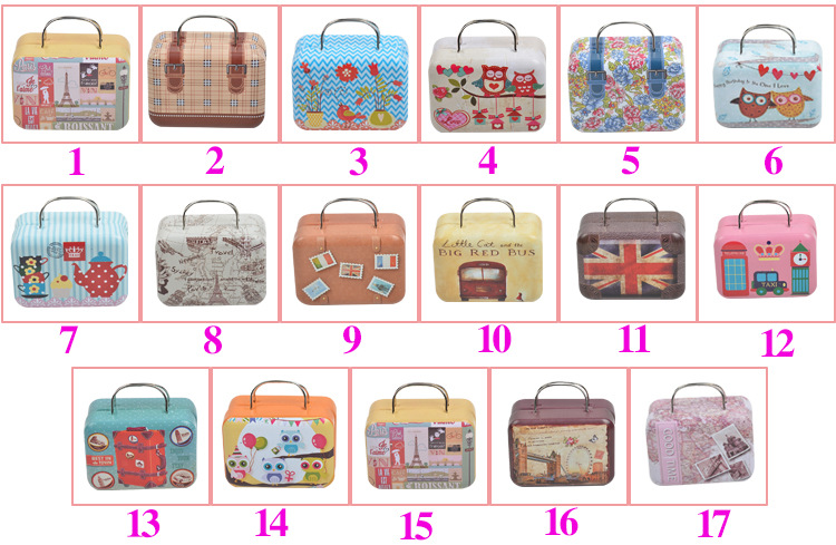 Fashion unique creative suitcase packaging box metal box chocolate tin box gift box wedding candy box Fashion unique creative suitcase packaging box metal box chocolate tin box gift box wedding candy box