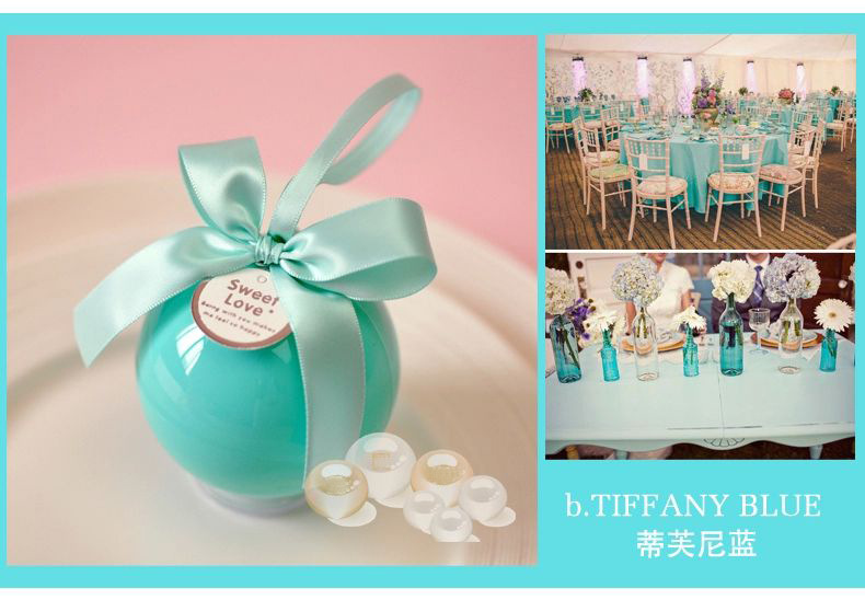 Wedding Creative round Ball Candy Box European Wedding Wedding Candies Box Plastic round Fruit Box Factory Wholesale
