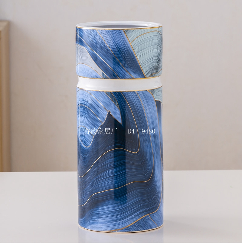 Guyun Factory Direct Blue Ribbon Ceramic Crafts Light Luxury Decoration Handmade Horse High Temperature Vase Candy Box Guyun Factory Direct Blue Ribbon Ceramic Crafts Light Luxury Decoration Handmade Horse High Temperature Vase Candy Box