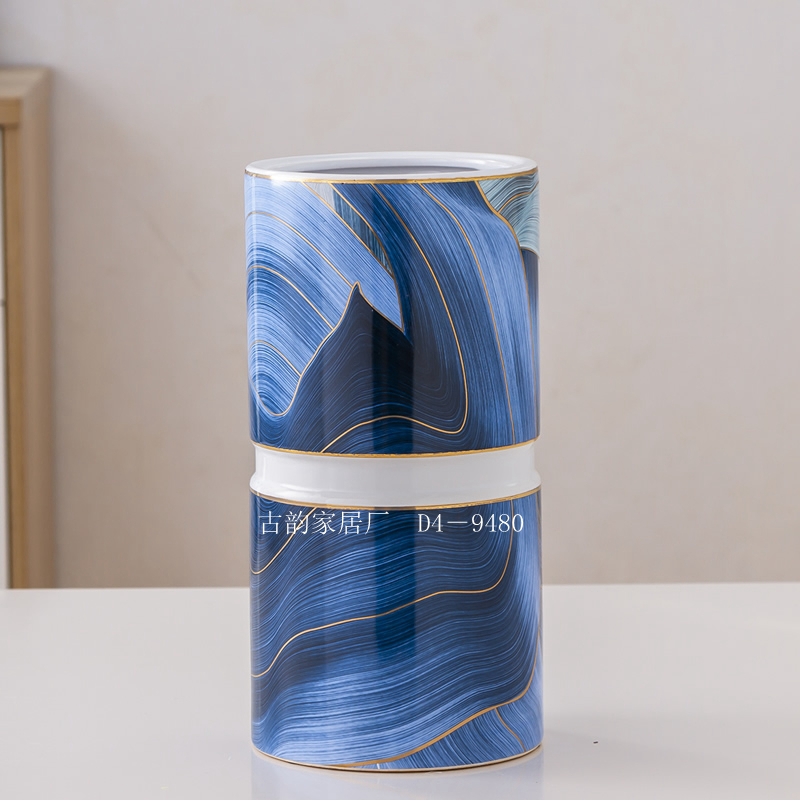 Guyun Factory Direct Blue Ribbon Ceramic Crafts Light Luxury Decoration Handmade Horse High Temperature Vase Candy Box Guyun Factory Direct Blue Ribbon Ceramic Crafts Light Luxury Decoration Handmade Horse High Temperature Vase Candy Box