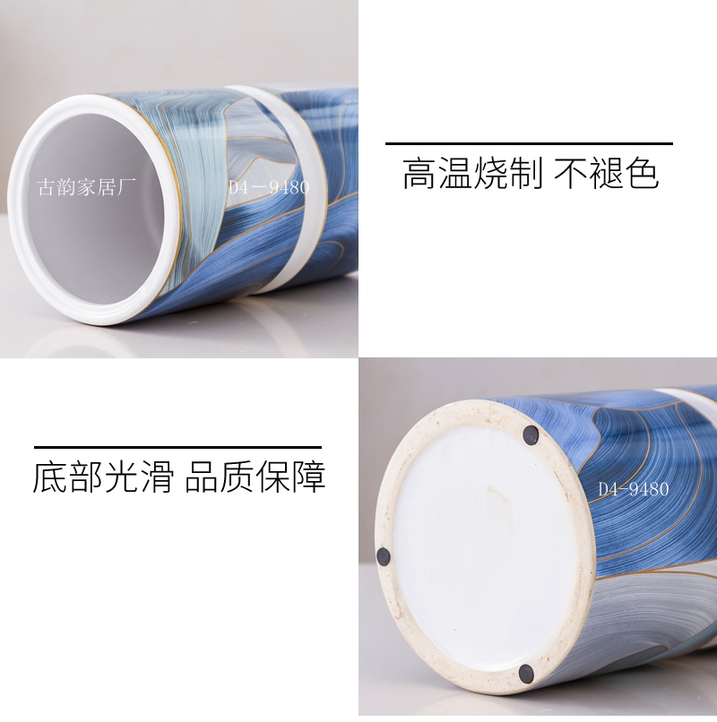 Guyun Factory Direct Blue Ribbon Ceramic Crafts Light Luxury Decoration Handmade Horse High Temperature Vase Candy Box Guyun Factory Direct Blue Ribbon Ceramic Crafts Light Luxury Decoration Handmade Horse High Temperature Vase Candy Box