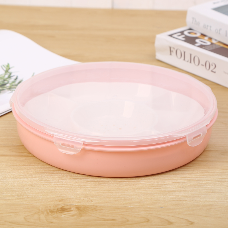 Round one Big four Five box design tray with a lid candy box Household split Bar Snacks Living room Melon seed box