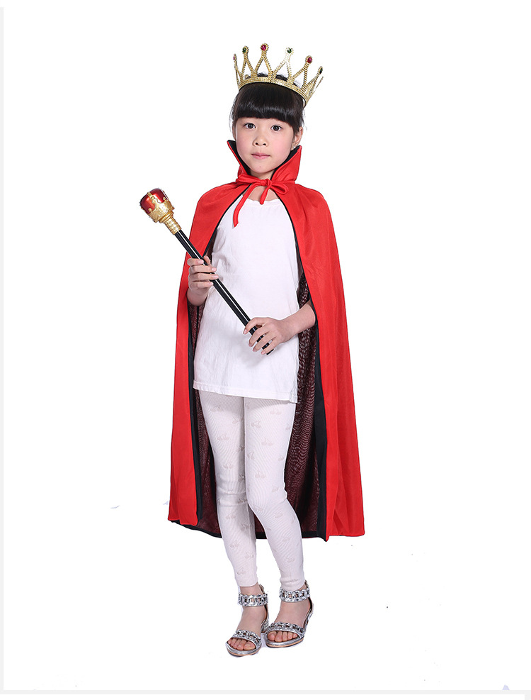 Cross-border Halloween party costumes for children five-star cape cape witch hat set cape Korea