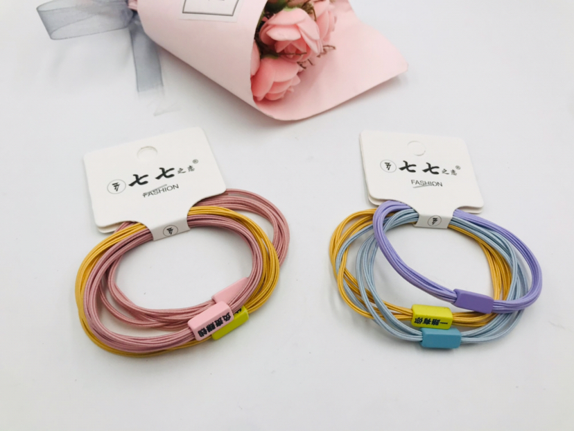 Lettering Couple Small Rubber Band Simple Hair Ring Headband Wrist Pair Carrying Strap Lettering Couple Small Rubber Band Simple Hair Ring Headband Wrist Pair Carrying Strap