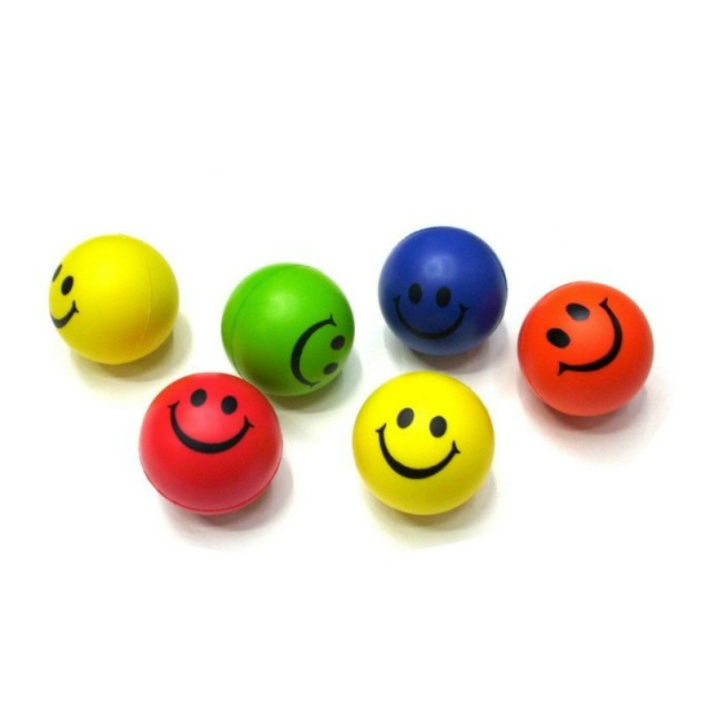PU sponge ball smiling face ball advertising gift ball wrist training ball toy ball wholesale PU sponge ball smiling face ball advertising gift ball wrist training ball toy ball wholesale
