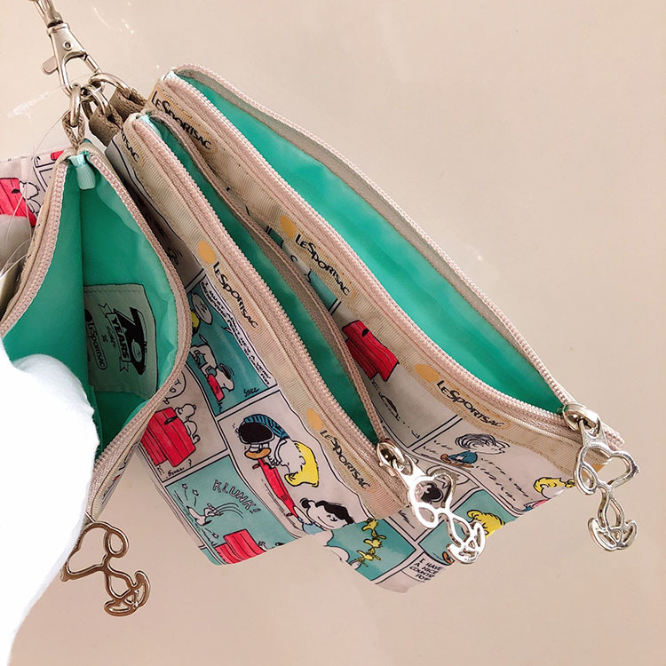 Anti-Spillage Multi-Layer Coin Purse Clutch Bag Storage Hand Line Wrist Bag Three-Piece Removable Small Number 3455