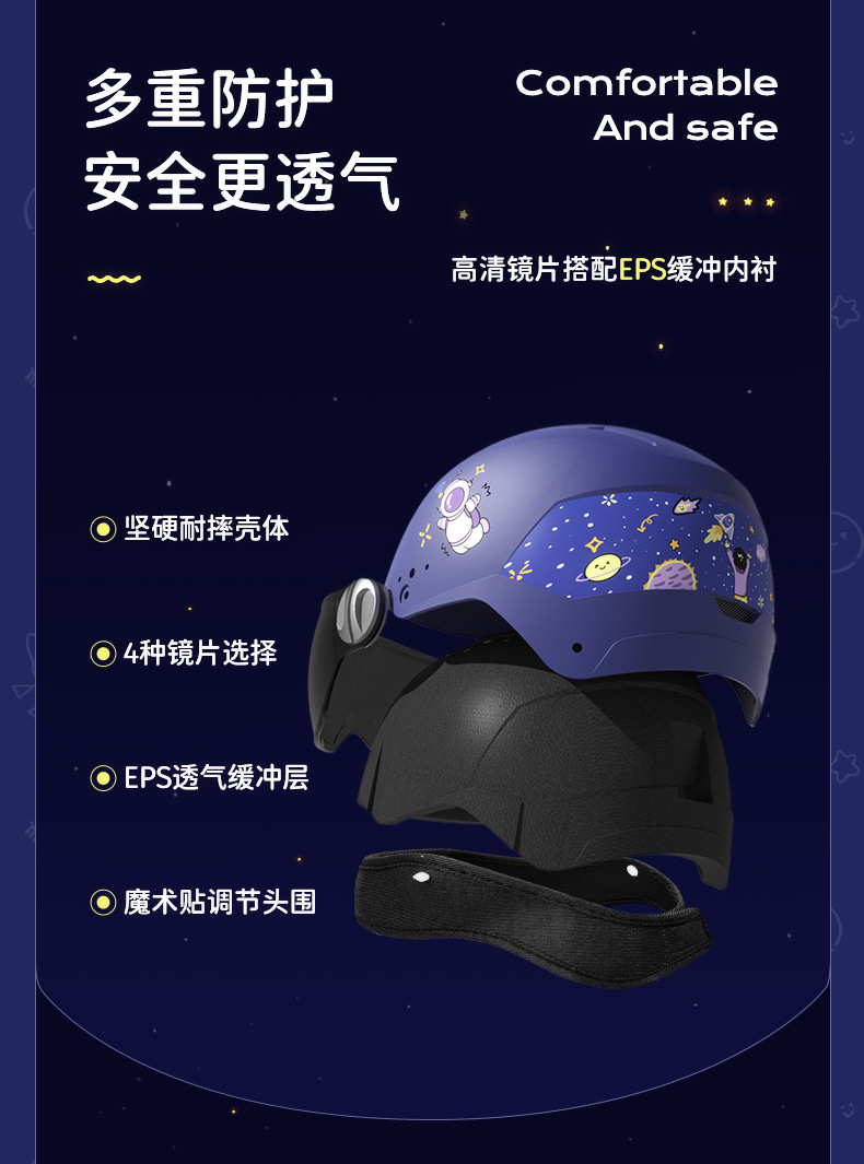 3C Certified New Children's Helmet Electric Bicycle Helmet Motorcycle Helmet Cartoon Half Helmet Summer Helmet Four Seasons 3C Certified New Children's Helmet Electric Bicycle Helmet Motorcycle Helmet Cartoon Half Helmet Summer Helmet Four Seasons