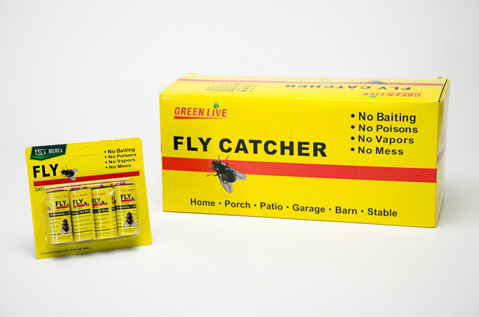 Factory Wholesale Fly Coil Strong Fly Paper Fly Trapping Sticky Fly Roll Fly Paper Fly Sticky Plate