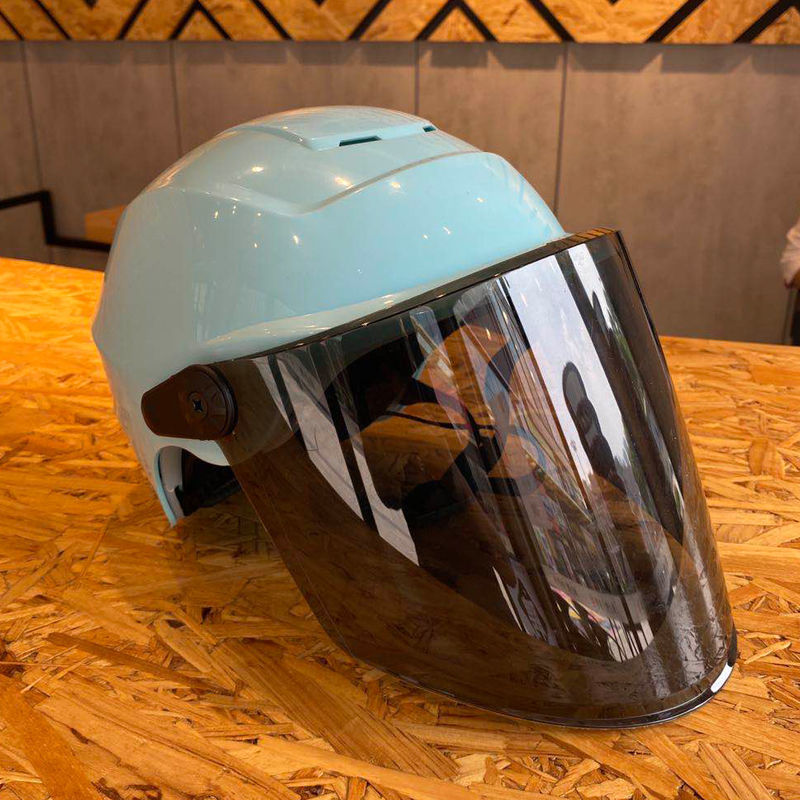Motorcycle Helmet Female Summer Helmet Male Summer Electric Bicycle Helmet Female Four Seasons Cycling Full Face Helmet Sun Protection Adult New