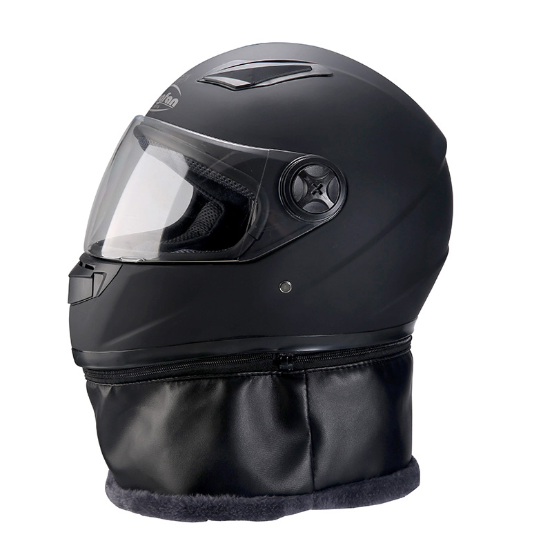Motorcycle Helmet Men and Women Anti-Fog Electric Bicycle Helmet Accessories Winter Warm Helmet Motorcycle Helmet
