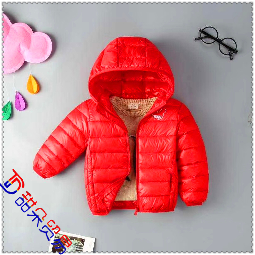 Baby winter wind clip cotton-padded clothes thin cotton-padded coat bread service children hooded cotton-padded jack