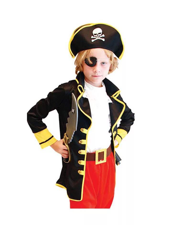 Children's Halloween costume a substitute for captain jack sparrow pirates of the Caribbean little pirate costume Children's Halloween costume a substitute for captain jack sparrow pirates of the Caribbean little pirate costume