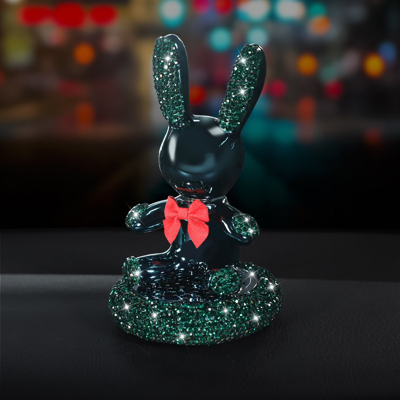 Car Perfume Decoration Car Aromatherapy Decoration Cute Cartoon Car Accessories Diamond Rabbit Decoration Fashion Perfume