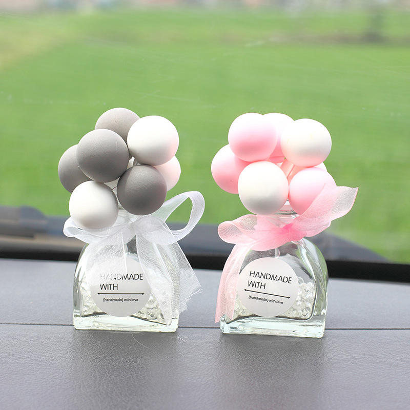 Creative Glass Bottle Car Interior Ornaments Confession Balloon Decoration Car Perfume Holder Colorful Cartoon Cute Creative Glass Bottle Car Interior Ornaments Confession Balloon Decoration Car Perfume Holder Colorful Cartoon Cute