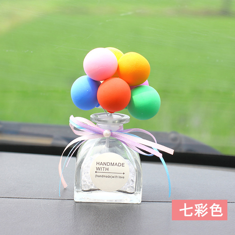 Creative Glass Bottle Car Interior Ornaments Confession Balloon Decoration Car Perfume Holder Colorful Cartoon Cute Creative Glass Bottle Car Interior Ornaments Confession Balloon Decoration Car Perfume Holder Colorful Cartoon Cute