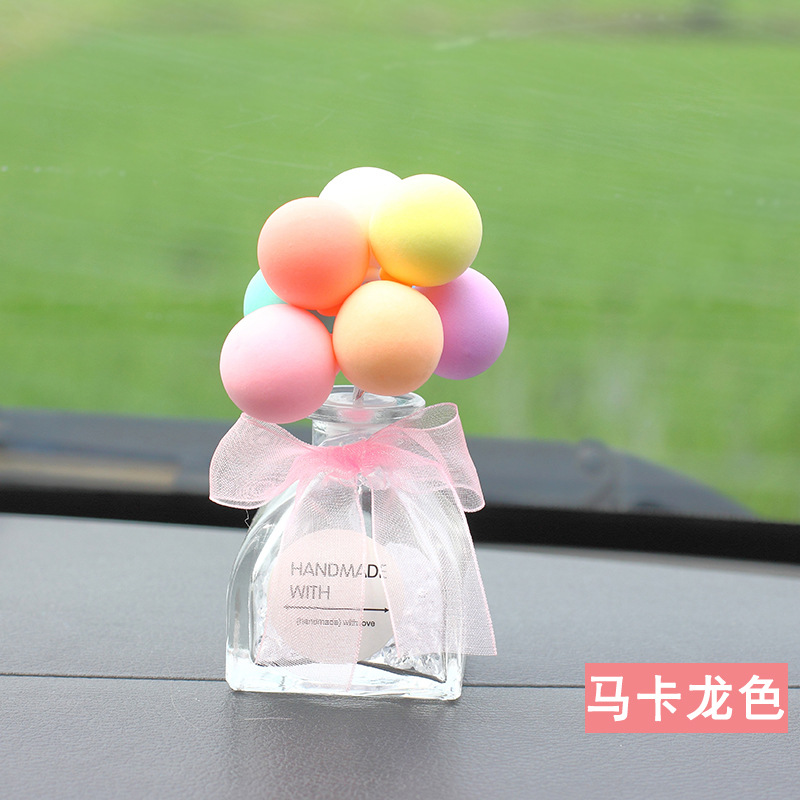 Creative Glass Bottle Car Interior Ornaments Confession Balloon Decoration Car Perfume Holder Colorful Cartoon Cute Creative Glass Bottle Car Interior Ornaments Confession Balloon Decoration Car Perfume Holder Colorful Cartoon Cute