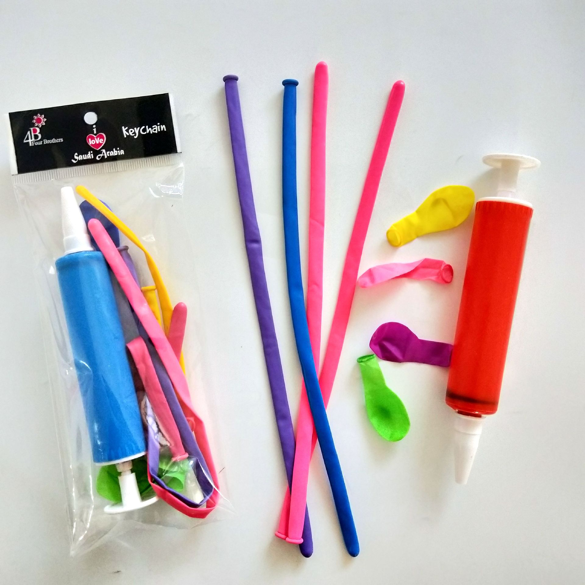 Toy Area 1 Yuan 2 Yuan Balloon Set with Inflator Balloon Set Balloon Pump 2 Yuan Balloon Toy