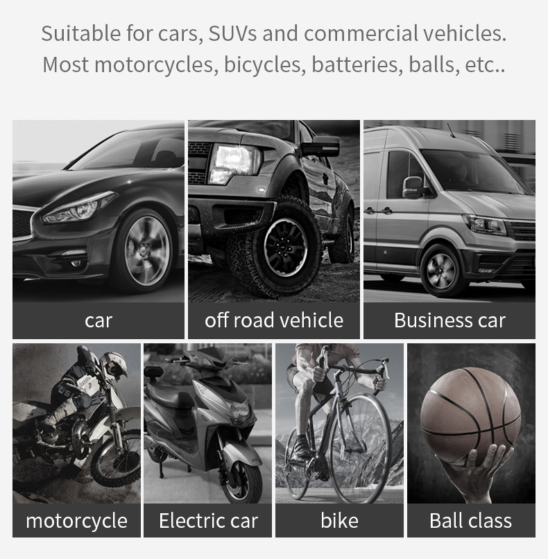 Automobile Inflator Mini Handheld Tire Pump with Light Digital Display Portable Car Wireless Air Pump Automobile Inflator Mini Handheld Tire Pump with Light Digital Display Portable Car Wireless Air Pump
