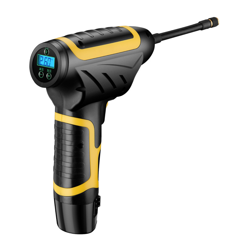 Automobile Inflator Mini Handheld Tire Pump with Light Digital Display Portable Car Wireless Air Pump Automobile Inflator Mini Handheld Tire Pump with Light Digital Display Portable Car Wireless Air Pump