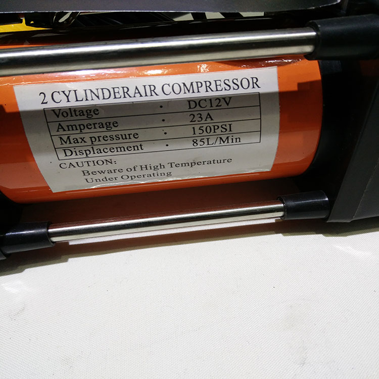 Car 12V pump with table double cylinder pump tire inflator pump
