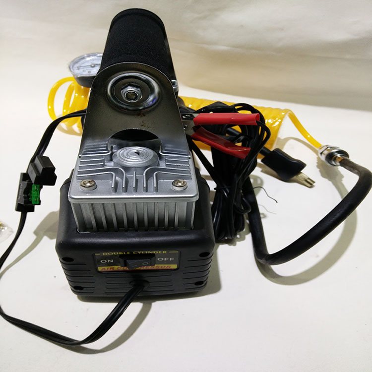 Car 12V pump with table double cylinder pump tire inflator pump Car 12V pump with table double cylinder pump tire inflator pump