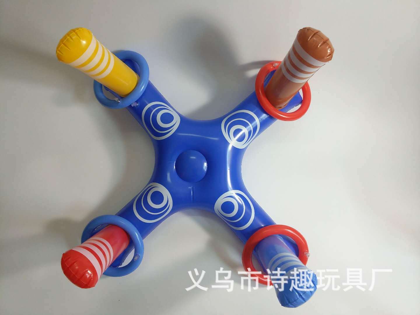 New Inflatable Children&#039;s Throwing Ring Toy Cross Ring Parent-Child Throwing Ring Sports Game without Inflator