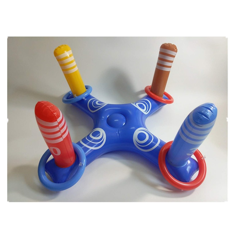 New Inflatable Children&#039;s Throwing Ring Toy Cross Ring Parent-Child Throwing Ring Sports Game without Inflator