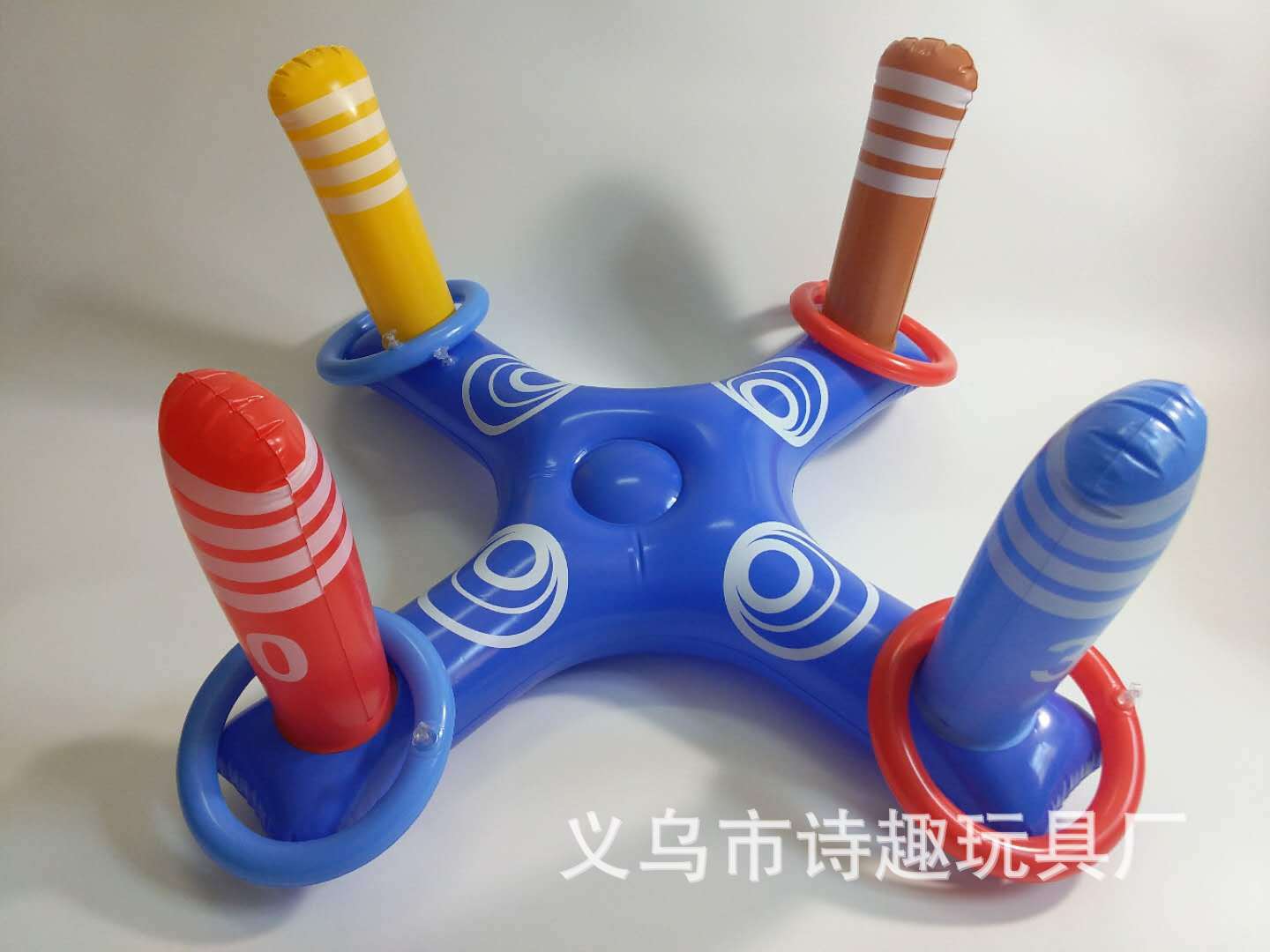 New Inflatable Children's Throwing Ring Toy Cross Ring Parent-Child Throwing Ring Sports Game without Inflator New Inflatable Children's Throwing Ring Toy Cross Ring Parent-Child Throwing Ring Sports Game without Inflator
