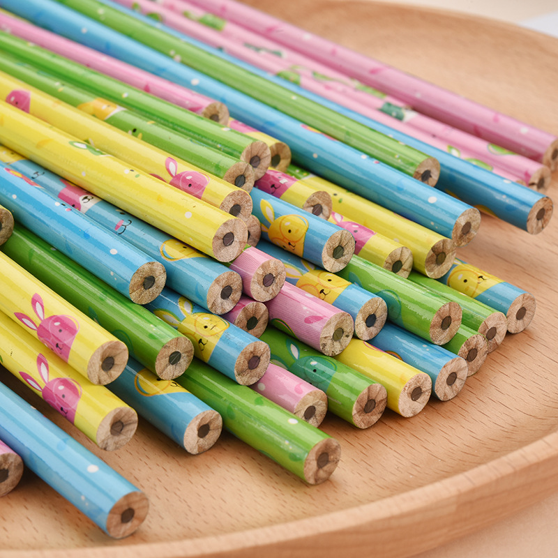 50 Bags Cartoon Mantle round Brush Pot HB Pencil Kindergarten Primary School Prize Gift Stationery E-Commerce Supply