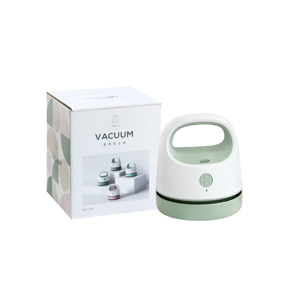 Factory Direct Sales New Desktop Vacuum Cleaner Paper Scraps Dust Pet Hair Dust Brush Student Portable USB Charging