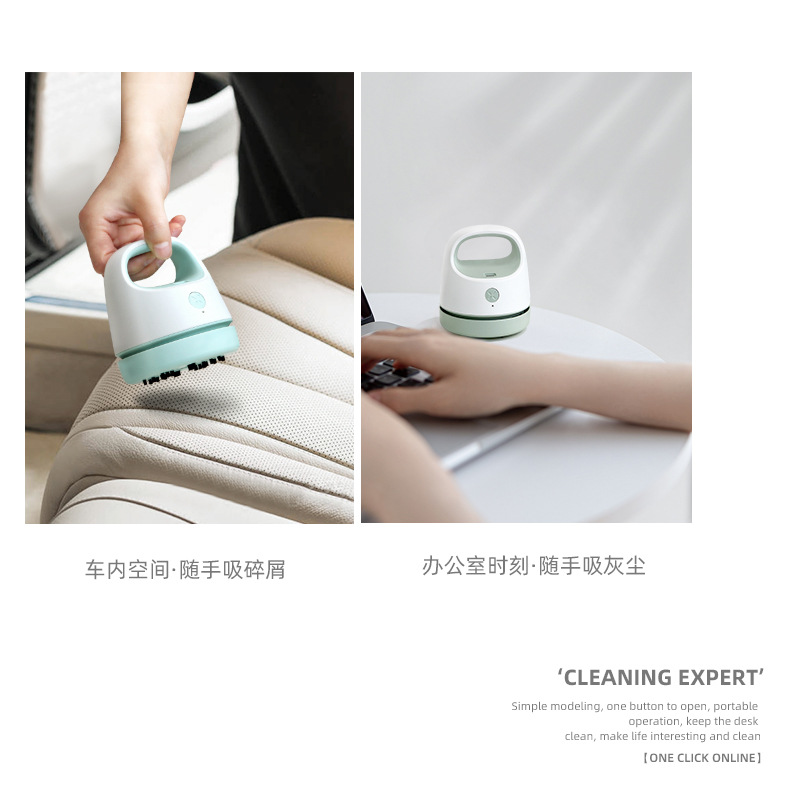 Factory Direct Sales New Desktop Vacuum Cleaner Paper Scraps Dust Pet Hair Dust Brush Student Portable USB Charging Factory Direct Sales New Desktop Vacuum Cleaner Paper Scraps Dust Pet Hair Dust Brush Student Portable USB Charging