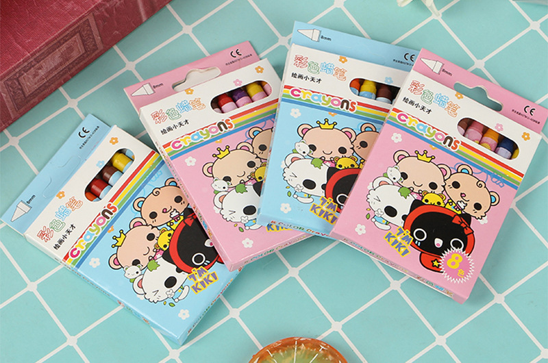 New quality brush set 8 color children's drawing crayon learning stationery supplies kindergarten gifts wholesale