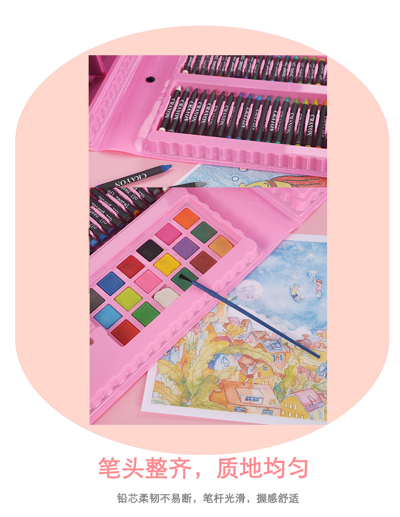 Factory Direct Sales Hot Russian 208 Easel Painting Kit Brush Student Gift Prizes Stationery Wholesale Factory Direct Sales Hot Russian 208 Easel Painting Kit Brush Student Gift Prizes Stationery Wholesale