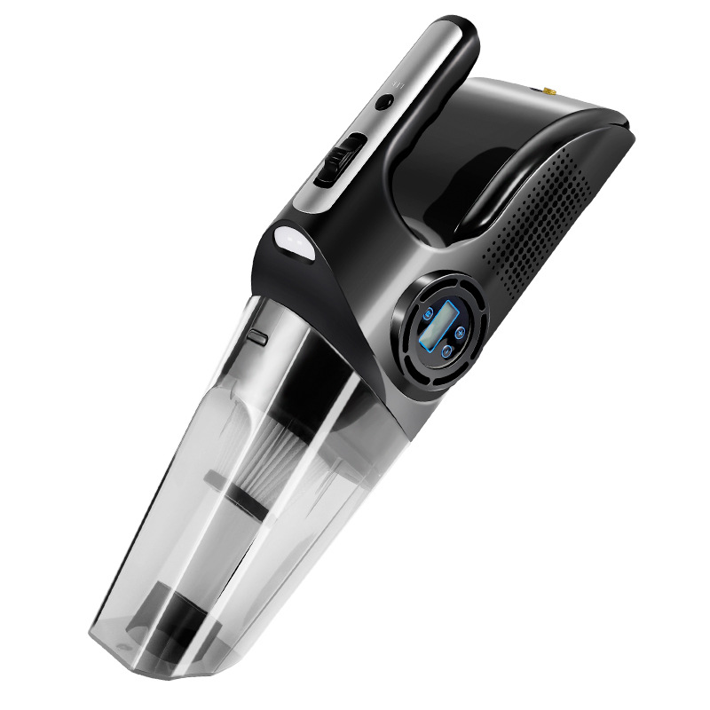 Portable Car Cleaner Digital Display Inflator Four-in-One High-Power Handheld Wireless Vacuum Cleaner Wet and Dry Dual-Use