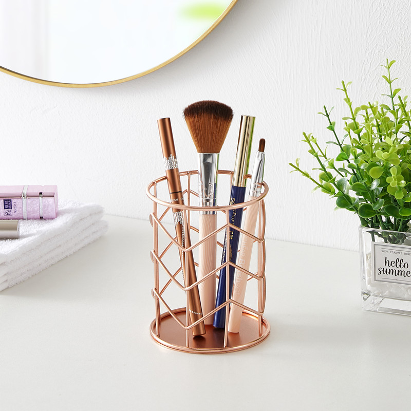 Iron Art Pen Holder Office Storage Organizing Basket Stationery Makeup Brush Storage Bucket Multifunctional Pen Case Iron Art Pen Holder Office Storage Organizing Basket Stationery Makeup Brush Storage Bucket Multifunctional Pen Case