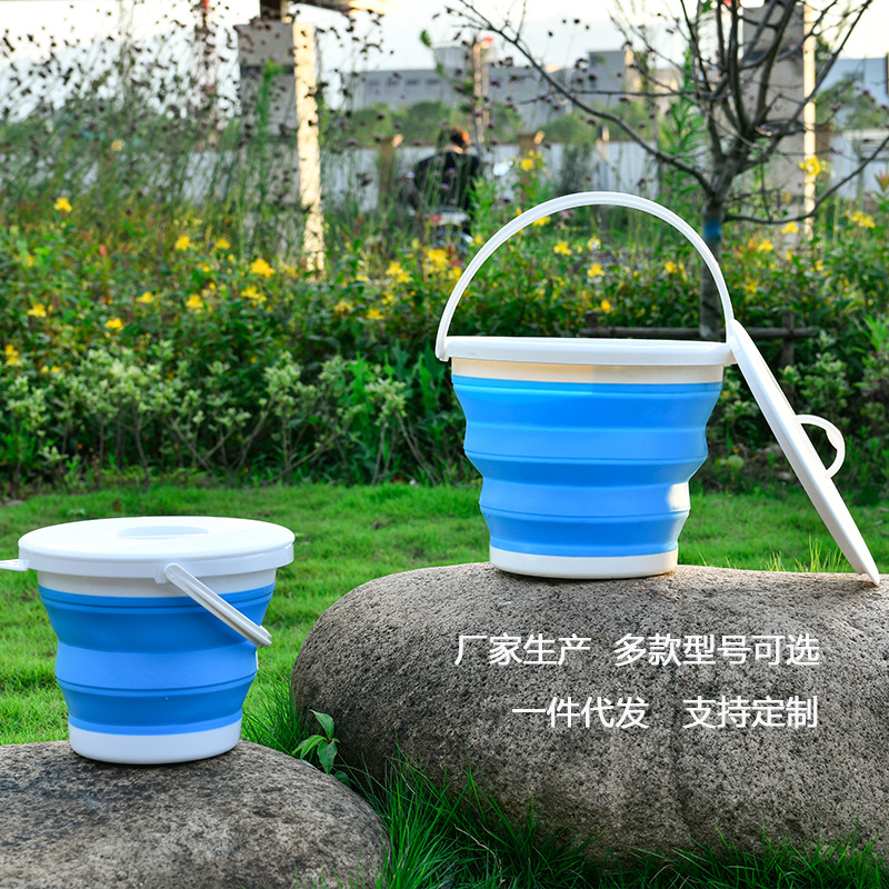  Plastic Car Car Wash Bucket Household Portable Art Brush Washing Outdoor Fishing Collapsible Bucket Plastic bucket