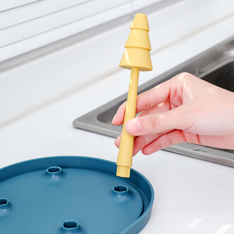 2021 New Comes with Cup Brush Forest Cup Holder Removable 6-Bracket Draining Cup Holder Bottle Drying Rack Wish Amazon