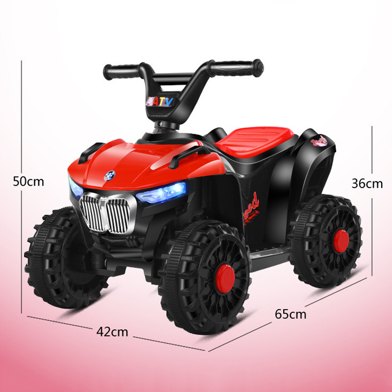 Children&#039;s Electric Motor Remote Control Four-Wheel off-Road Seated Early Education Swing Charging ATV Cool Toy Car