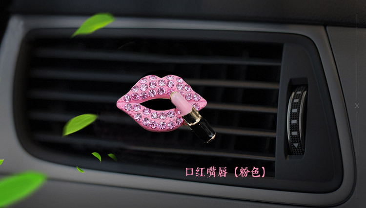 On-Board Perfume Clip Creative Diamond Red Lips Solid Balm Cool Car Air Conditioning Vent Aromatherapy Clip Female On-Board Perfume Clip Creative Diamond Red Lips Solid Balm Cool Car Air Conditioning Vent Aromatherapy Clip Female
