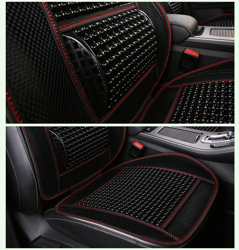 Car Seat Cushion Imitation Wooden Beads Bamboo Sheet Breathable Cool Cushion One-Piece Cushion Seat Cushion
