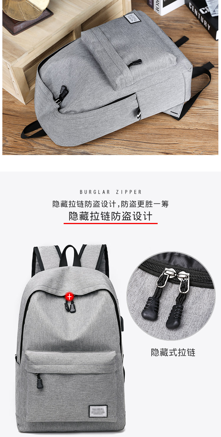Backpack Men's Oxford Cloth Backpack USB Travel Backpack Large Capacity Student Backpack Support One Piece Dropshipping Backpack Men's Oxford Cloth Backpack USB Travel Backpack Large Capacity Student Backpack Support One Piece Dropshipping