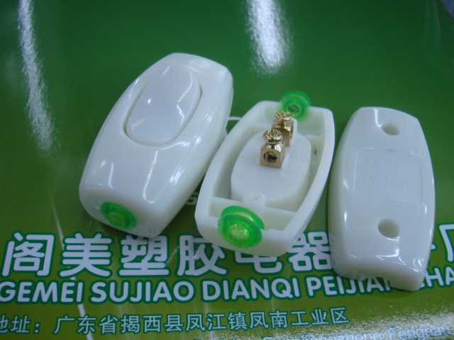 Factory Supply 6A Button Switch White Copper Terminal