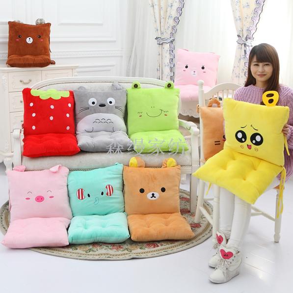 Cute Cartoon One-Piece Cushion Back Cushion One-Piece Office Seat Cushion Thickened Student Seat Cushion Cute Cartoon One-Piece Cushion Back Cushion One-Piece Office Seat Cushion Thickened Student Seat Cushion