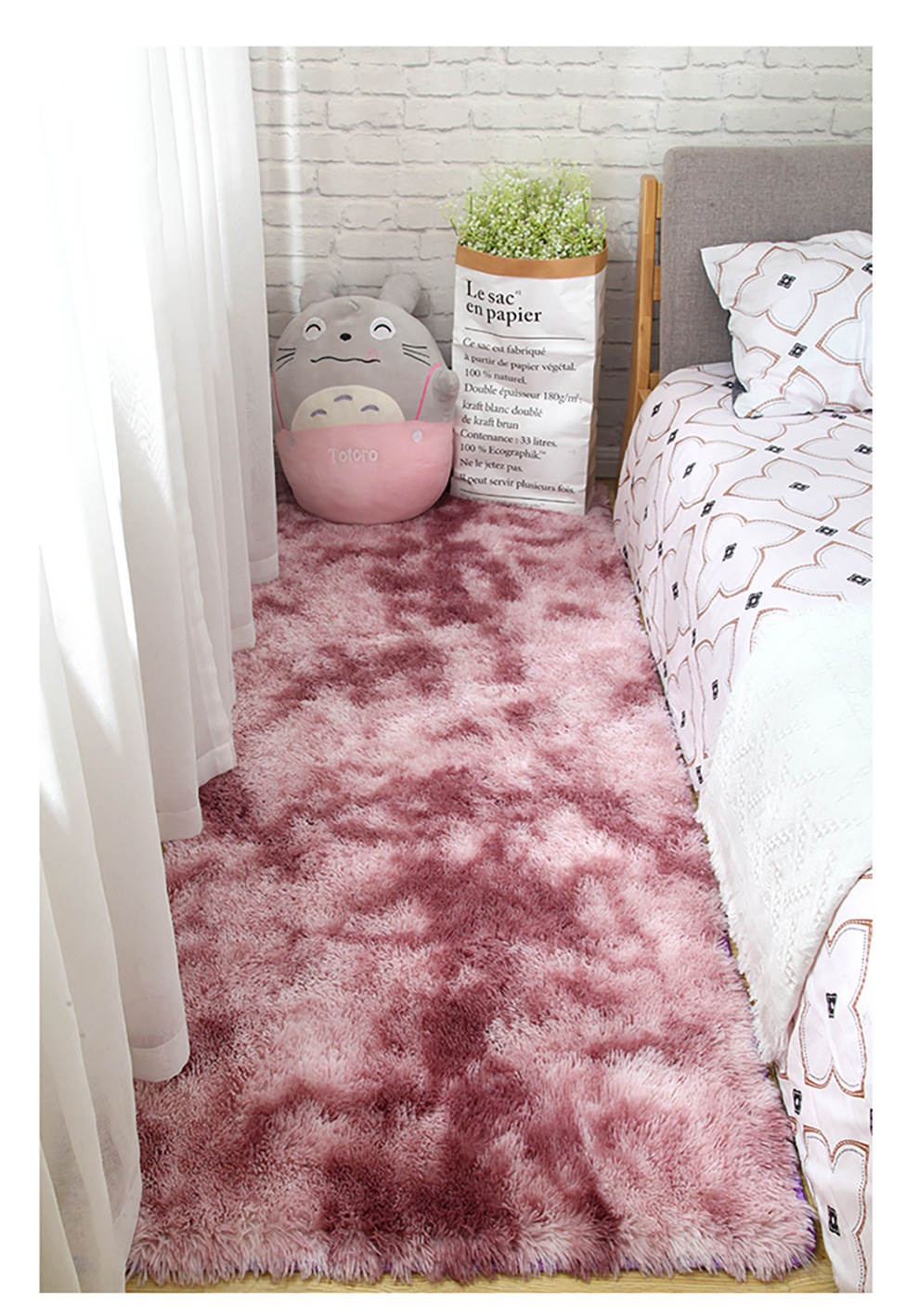 Factory Wholesale Silk Wool Carpet Tie-Dyed Long Wool Carpet Living Room Plain Color PV Fleece Carpet Door Mat Floor Mat Support Cross-Border Factory Wholesale Silk Wool Carpet Tie-Dyed Long Wool Carpet Living Room Plain Color PV Fleece Carpet Door Mat Floor Mat Support Cross-Border